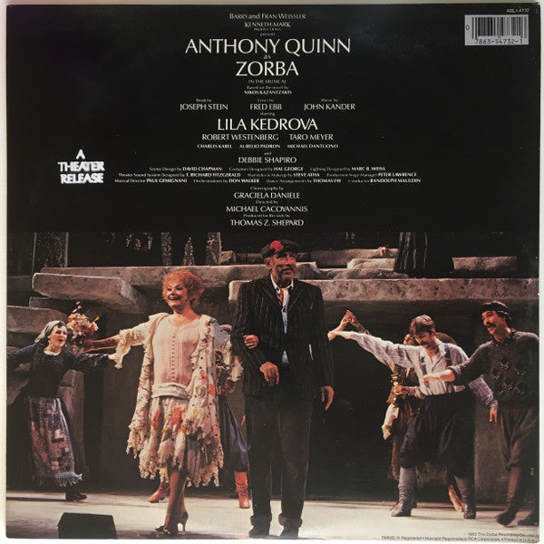 "Zorba" Original Cast - Zorba - Cast Recording - LP