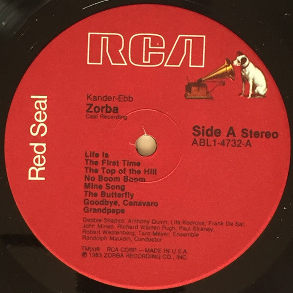 "Zorba" Original Cast - Zorba - Cast Recording - LP