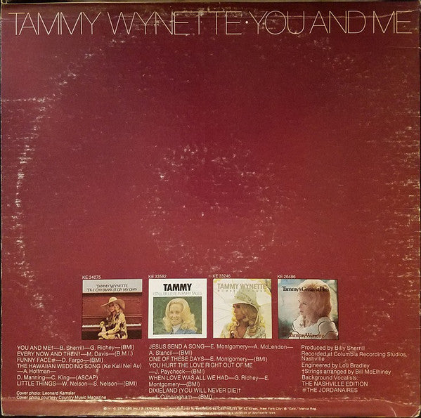 Tammy Wynette - You And Me - LP