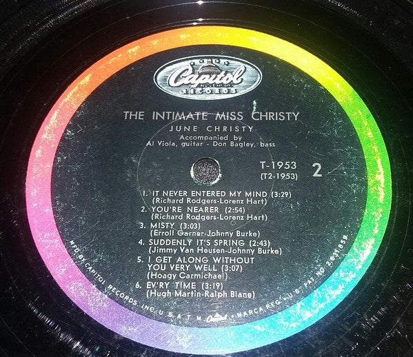 June Christy - The Intimate Miss Christy - LP