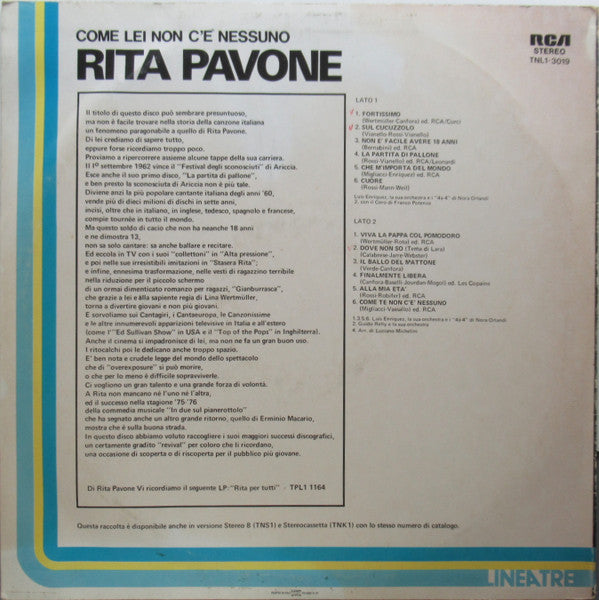 Rita Pavone - Come Lei Non C'è Nessuno - LP