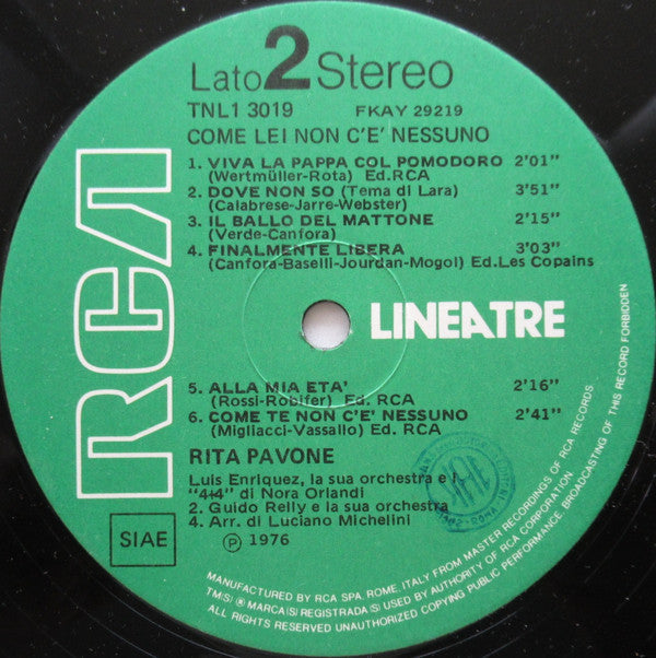 Rita Pavone - Come Lei Non C'è Nessuno - LP
