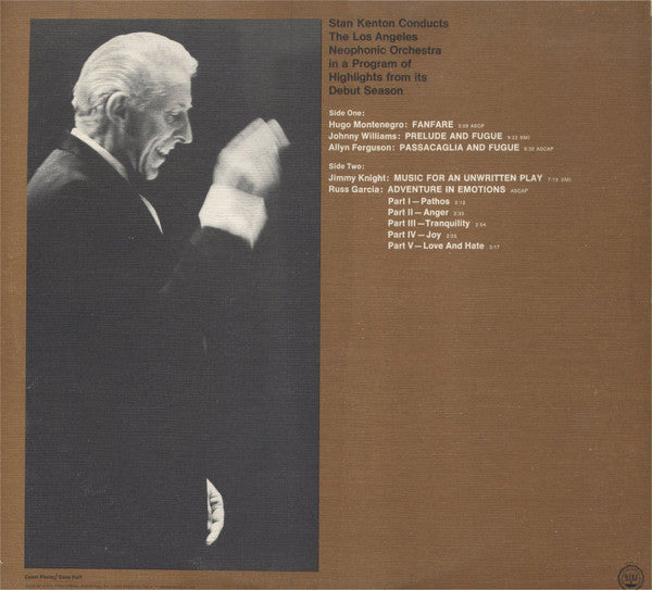 Stan Kenton Conducts The Los Angeles Neophonic Orchestra - Stan Kenton Conducts The Los Angeles Neophonic Orchestra - LP