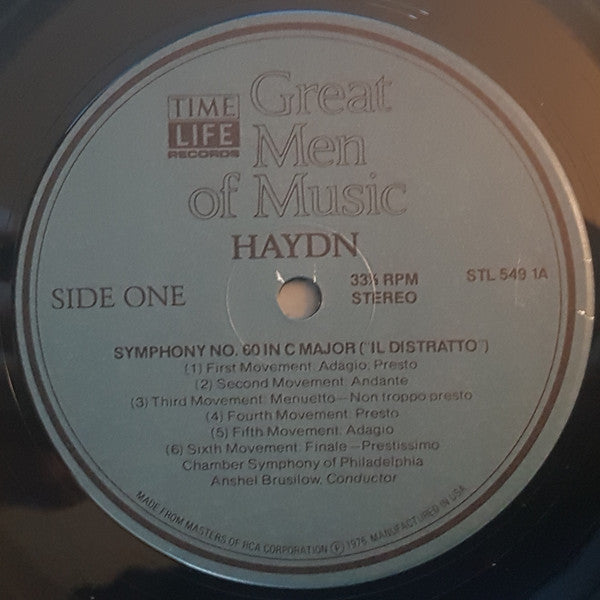 Franz Joseph Haydn* - Great Men Of Music - LP
