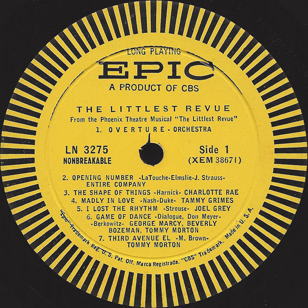 Various - The Littlest Revue (Original Cast Recording) - LP