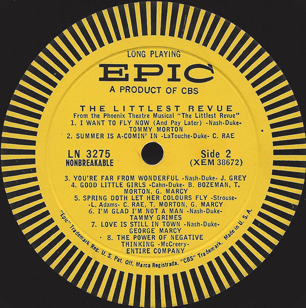 Various - The Littlest Revue (Original Cast Recording) - LP