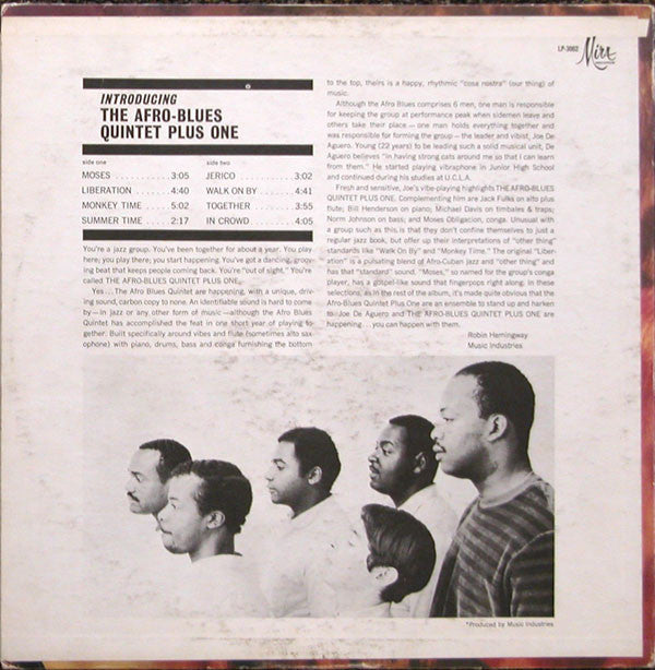 The Afro Blues Quintet Plus One - Introducing - LP