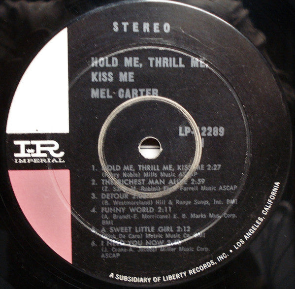 Mel Carter - Hold Me, Thrill Me, Kiss Me - LP