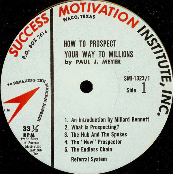 Paul J. Meyer - How To Prospect Your Way To Millions - LP
