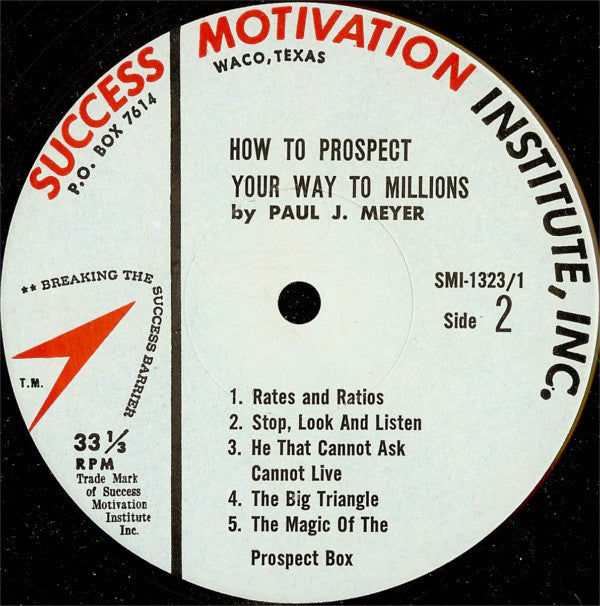 Paul J. Meyer - How To Prospect Your Way To Millions - LP