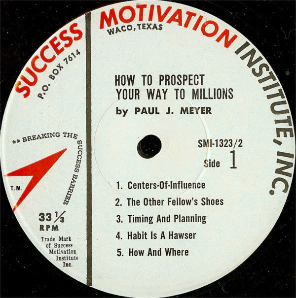 Paul J. Meyer - How To Prospect Your Way To Millions - LP