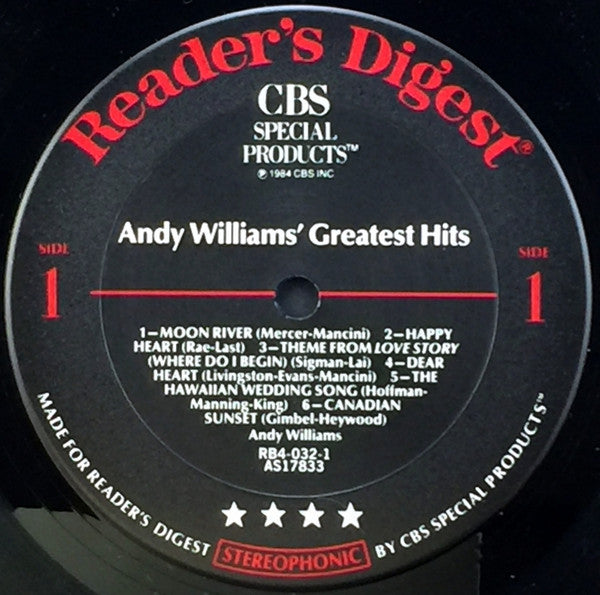 Andy Williams - Greatest Hits - LP