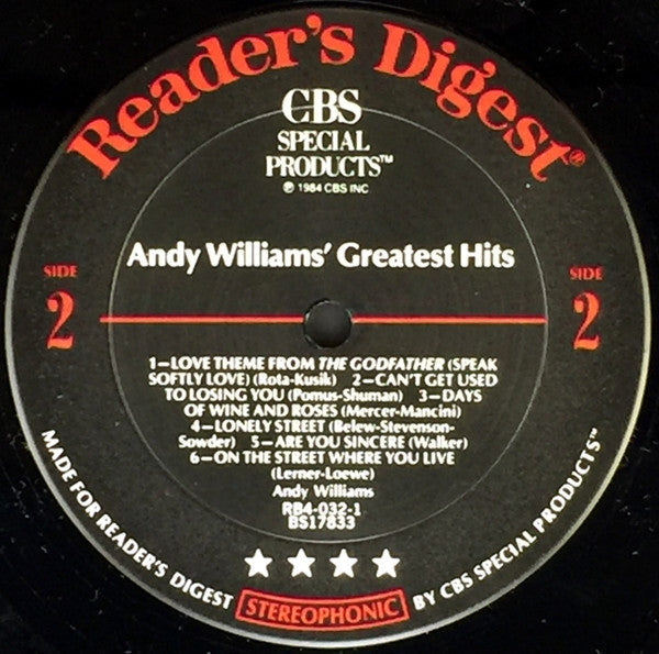 Andy Williams - Greatest Hits - LP