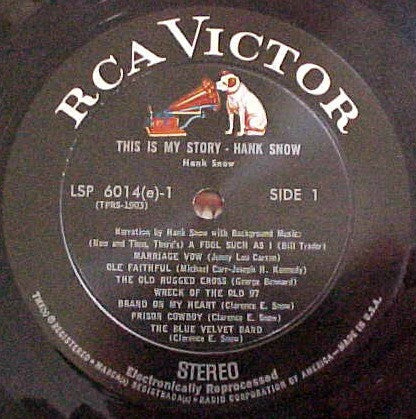 Hank Snow - This Is My Story - LP