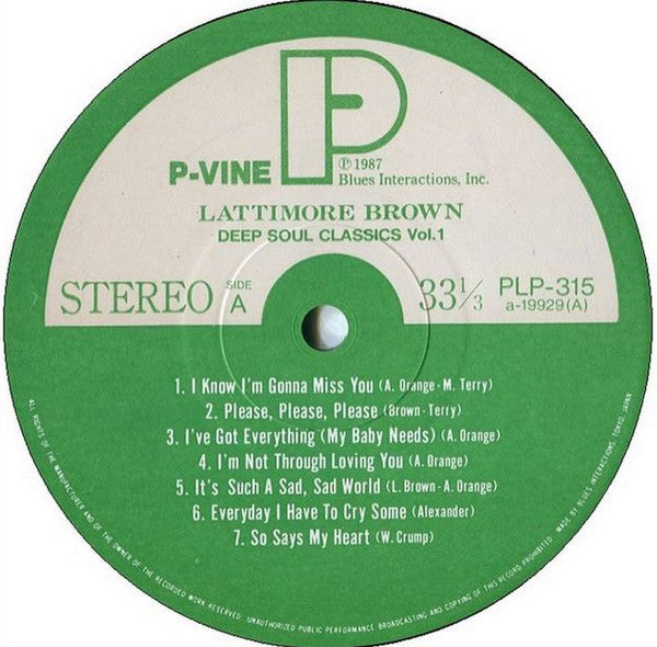 Lattimore Brown - Lattimore Brown - LP