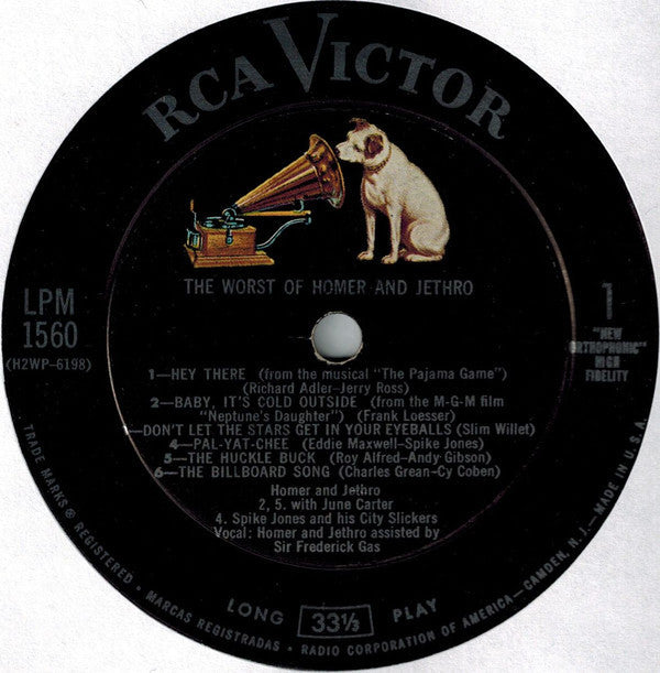 Homer And Jethro - The Worst Of Homer & Jethro - LP