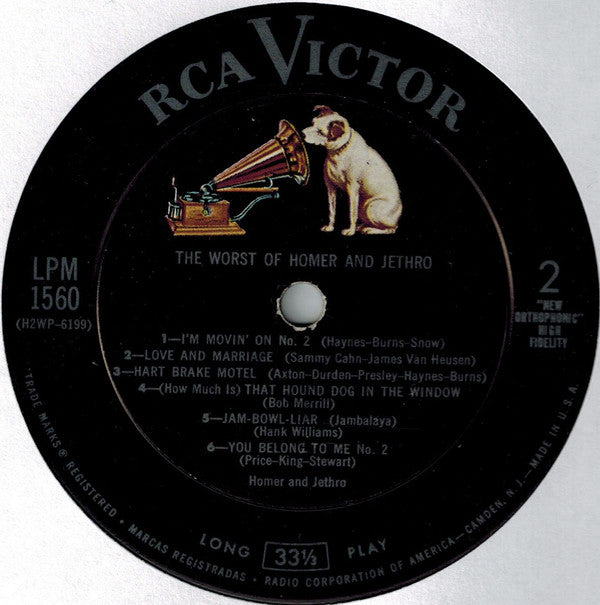 Homer And Jethro - The Worst Of Homer & Jethro - LP
