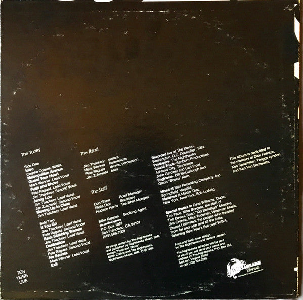 The Nighthawks (3) - Ten Years Live - LP