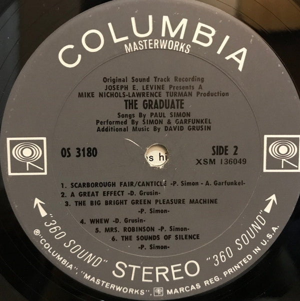 Paul Simon, Simon & Garfunkel, David Grusin* - The Graduate (Original Sound Track Recording) - LP