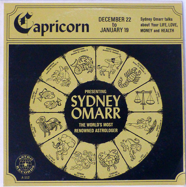 Sydney Omarr - Capricorn: December 22 to January 19 - LP
