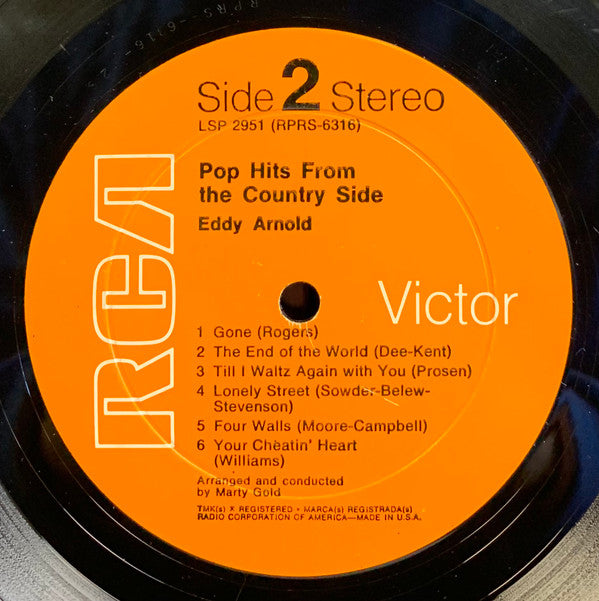 Eddy Arnold - Pop Hits From The Country Side - LP