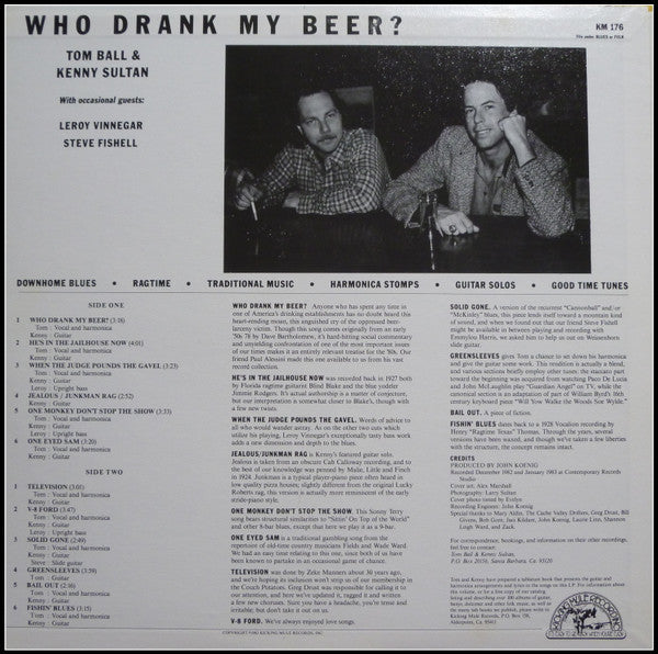 Tom Ball And Kenny Sultan* - Who Drank My Beer? - LP
