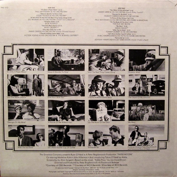 Various - Paper Moon: Original Recordings Featured In The Soundtrack - LP