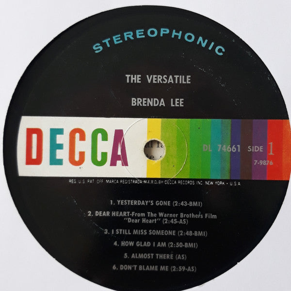 Brenda Lee - The Versatile Brenda Lee - LP