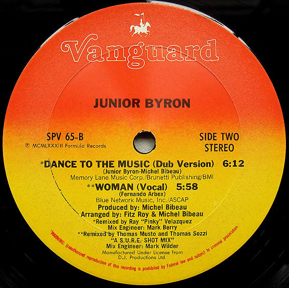 Junior Byron - Dance To The Music - LP