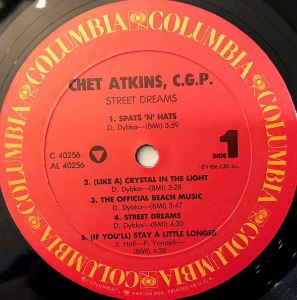 Chet Atkins, C.G.P.* - Street Dreams - LP