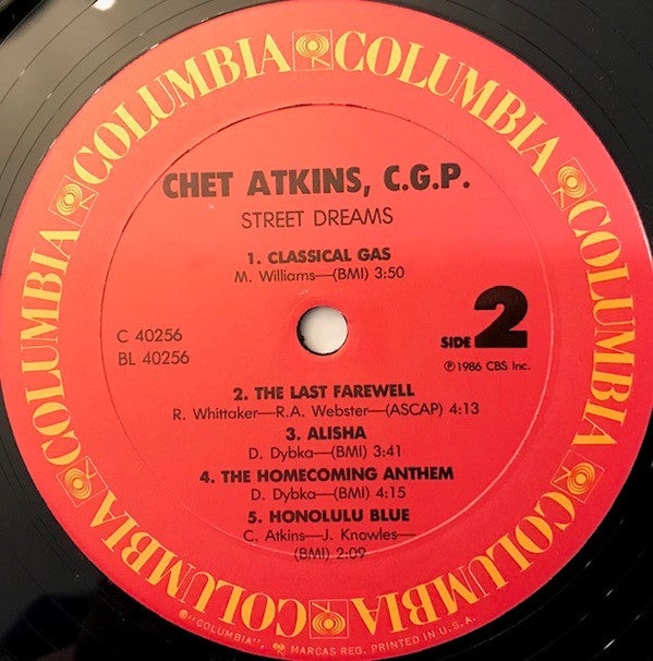 Chet Atkins, C.G.P.* - Street Dreams - LP