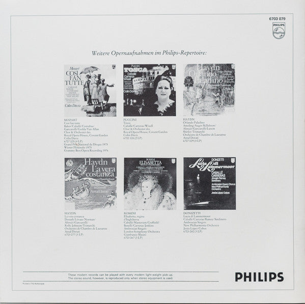Mozart* - Colin Davis*, Baker*, Minton*, Burrows*, Von Stade*, Popp*, Lloyd*, Orchestra* And Chorus Of The Royal Opera House, Covent Garden - La Clemenza Di Tito - LP