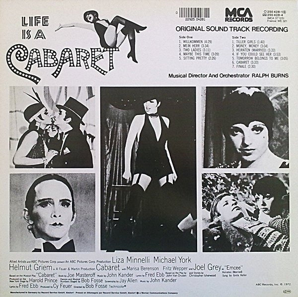 Ralph Burns - Cabaret  (Original Sound Track Recording) - LP