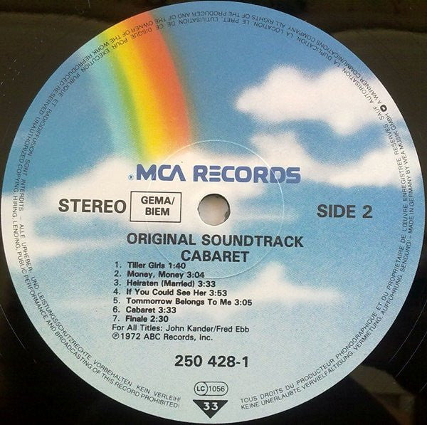 Ralph Burns - Cabaret  (Original Sound Track Recording) - LP