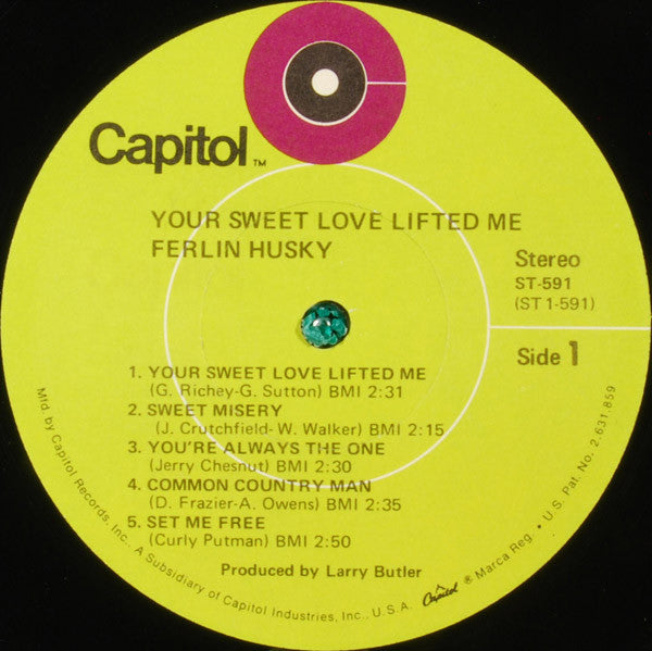 Ferlin Husky - Your Sweet Love Lifted Me - LP