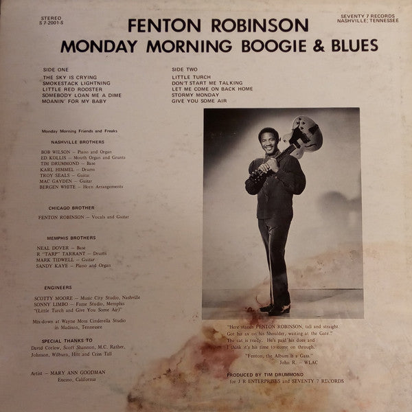 Fenton Robinson - Monday Morning Boogie & Blues - LP