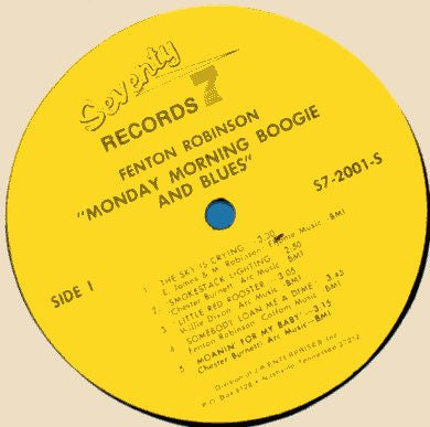 Fenton Robinson - Monday Morning Boogie & Blues - LP