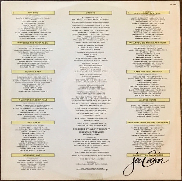 Joe Cocker - Luxury You Can Afford - LP