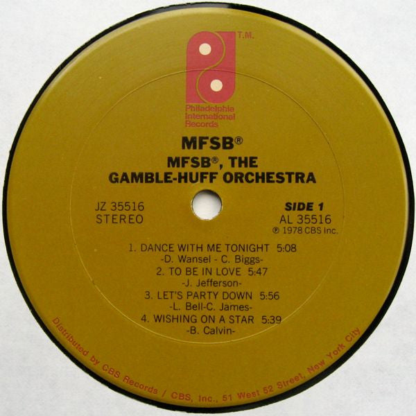 MFSB - MFSB, The Gamble-Huff Orchestra - LP