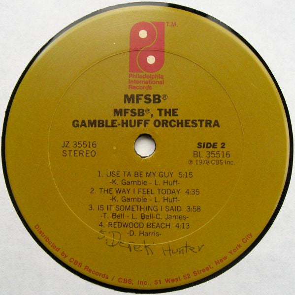 MFSB - MFSB, The Gamble-Huff Orchestra - LP