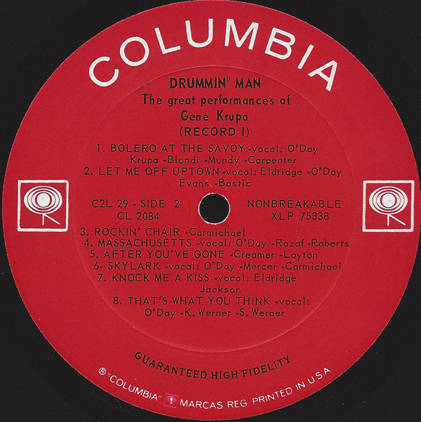 Gene Krupa - Drummin' Man - LP