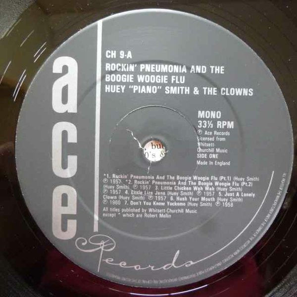 Huey "Piano" Smith And The Clowns* - Rockin' Pneumonia And The Boogie Woogie Flu - LP