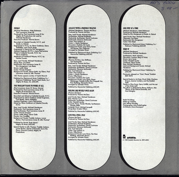 Michael Henderson - Fickle - LP