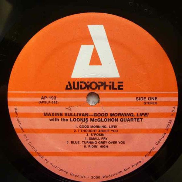 Maxine Sullivan - Good Morning, Life! - LP