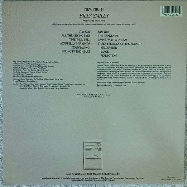 Billy Smiley - New Night - LP