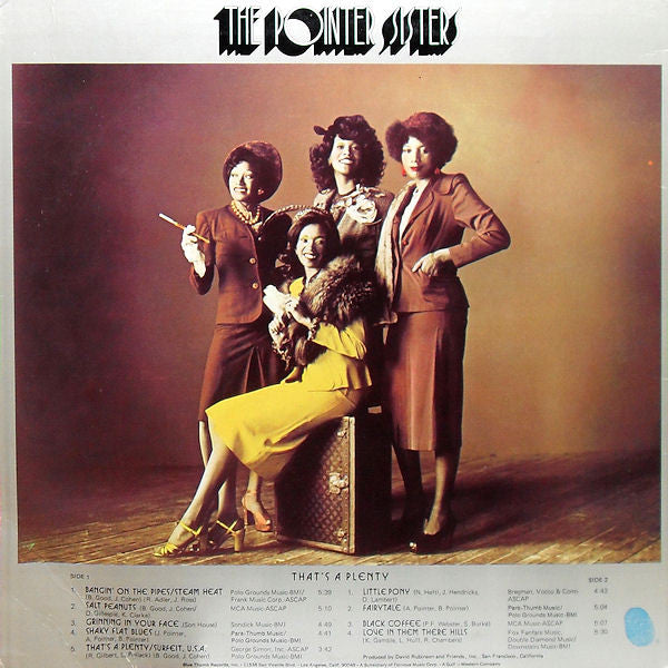 The Pointer Sisters* - That's A Plenty - LP