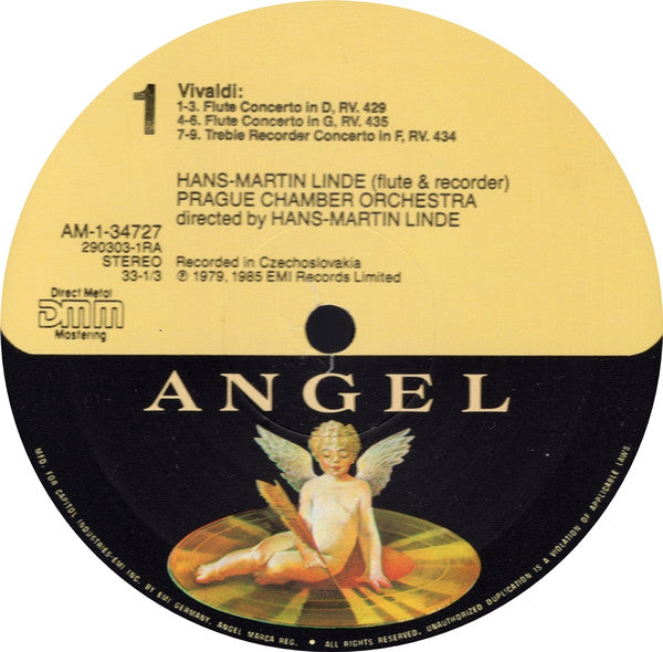 Vivaldi*, Hans-Martin Linde, Prague Chamber Orchestra - Concerti Per Flauto E Orchestra - LP