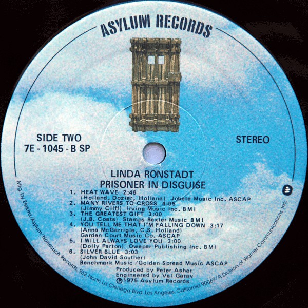 Linda Ronstadt - Prisoner In Disguise - LP