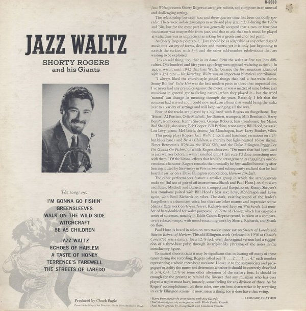Shorty Rogers & His Giants* - Jazz Waltz - LP