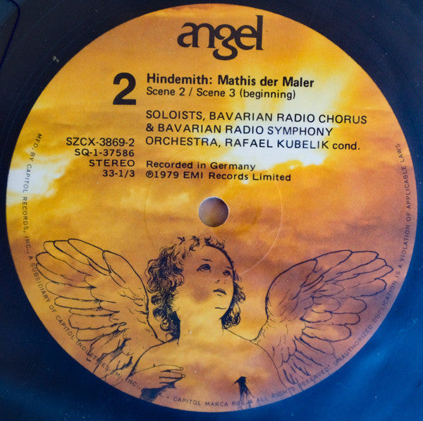 Hindemith*, Dietrich Fischer-Dieskau, James King , Urszula Koszut, Rose Wagemann, William Cochran, Peter Meven, Bavarian Radio Chorus*, Bavarian Radio Symphony Orchestra*, Rafael Kubelik - Mathis Der Maler - LP